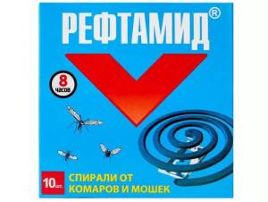 Спирали от комаров Рефтамид 10шт